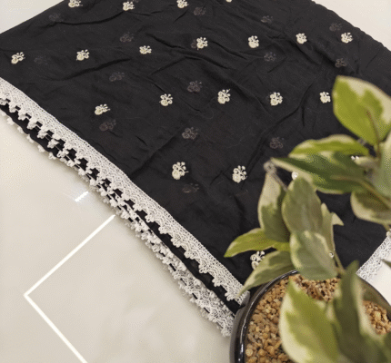 Cotton Lucknavi Butti Work Dupatta