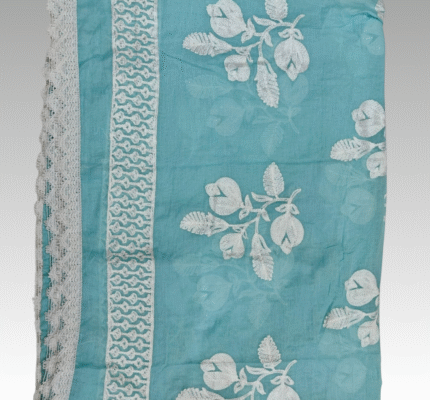 Lucknavi Embroidery Cotton Pan Dupatta 4