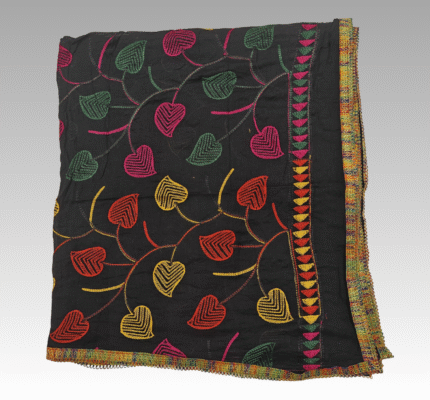 Cotton Multy Pan Embroidery Design Dupatta